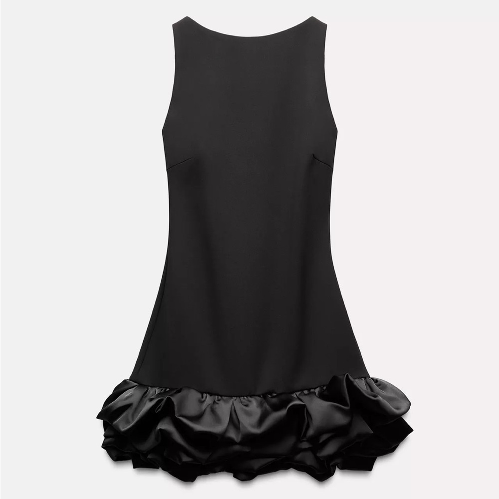 Zara Black Backless Jumpsuit Dress